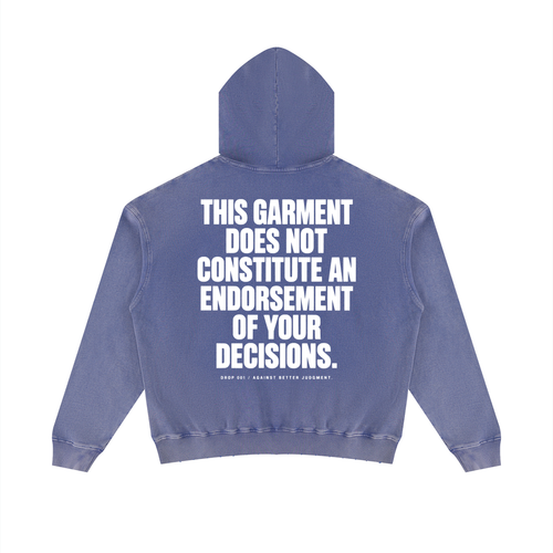 Disclaimer Mineral Wash Heavyweight Oversized Hoodie