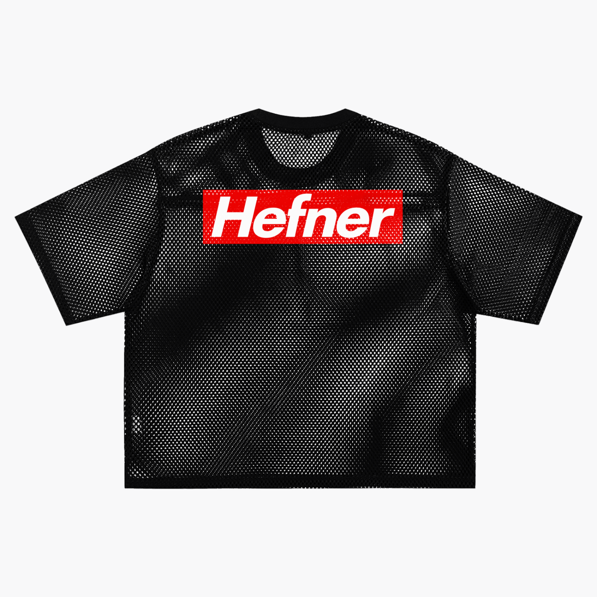 ill advised. x HEF See-Through Mesh Boxy Tee