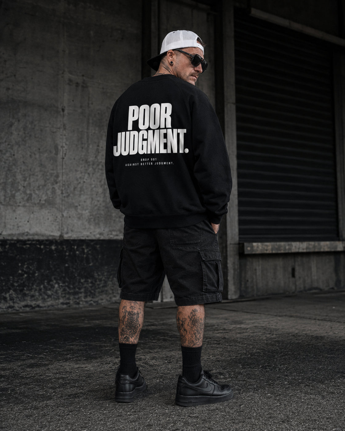 Poor Judgment Heavyweight Boxy Crewneck Sweatshirt
